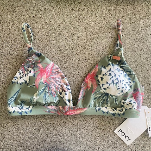 NWT ROXY Swim Bikini Top 🌺 - Picture 1 of 10